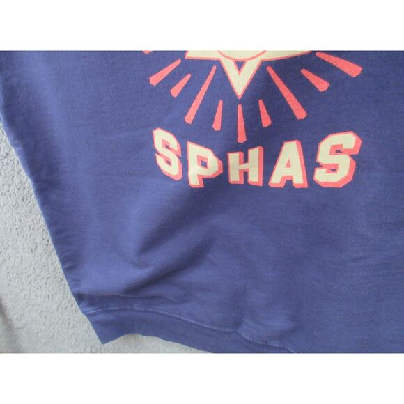 Ebbets Field Flannel (EFF) Phila Sphas Short Sleeve Sweatshirt Navy Size XXL - Picture 10 of 16